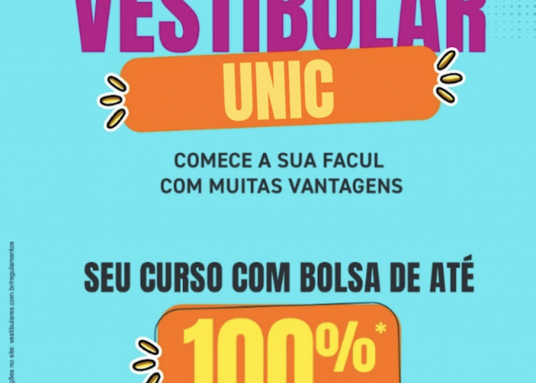 Vestibular UNIC - Bolsas de até 100%